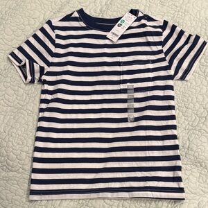 Carter's Navy and White Striped Short Sleeve Tee